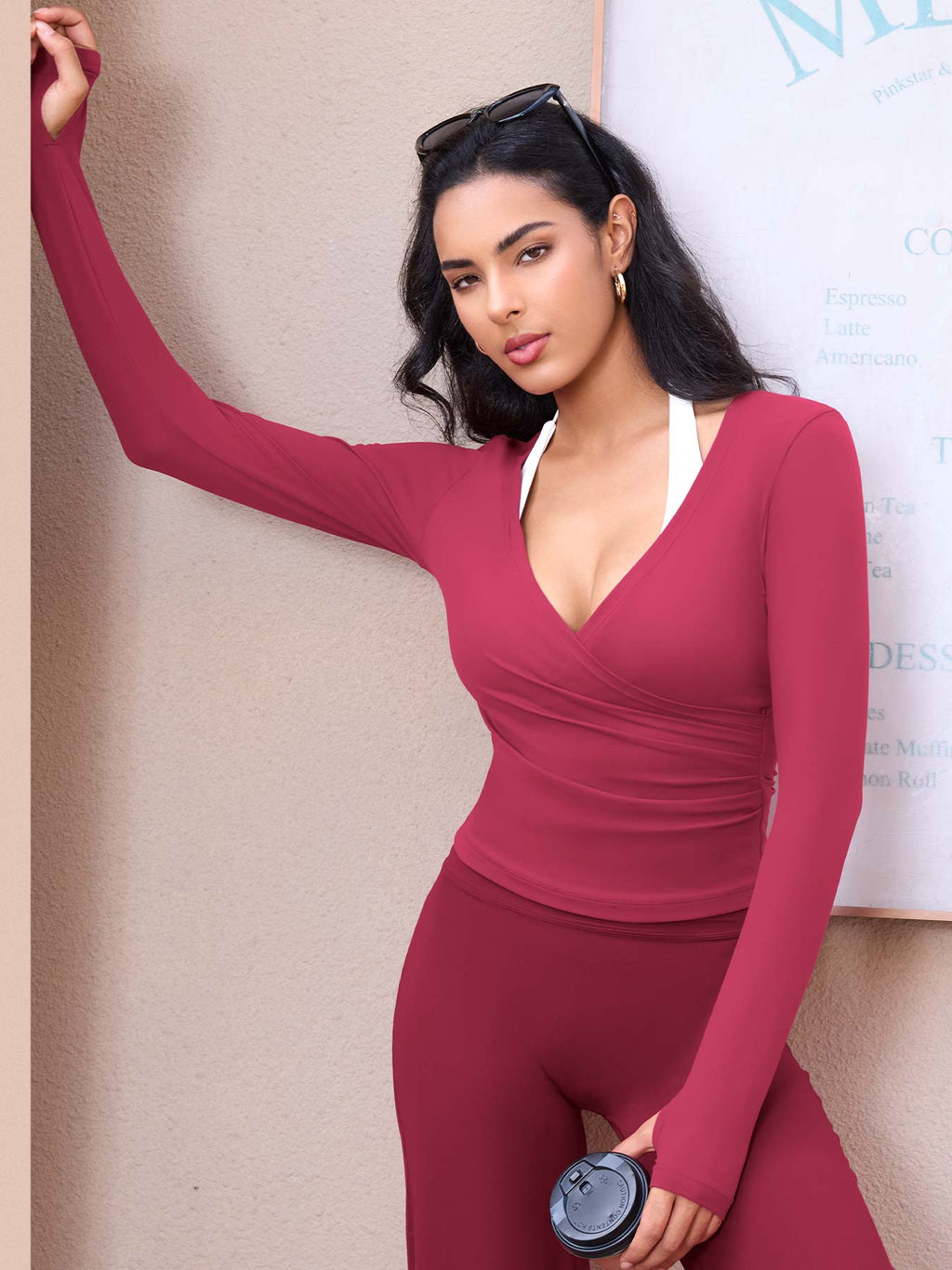 Haut manches longues Minniy V Neck - AERLO