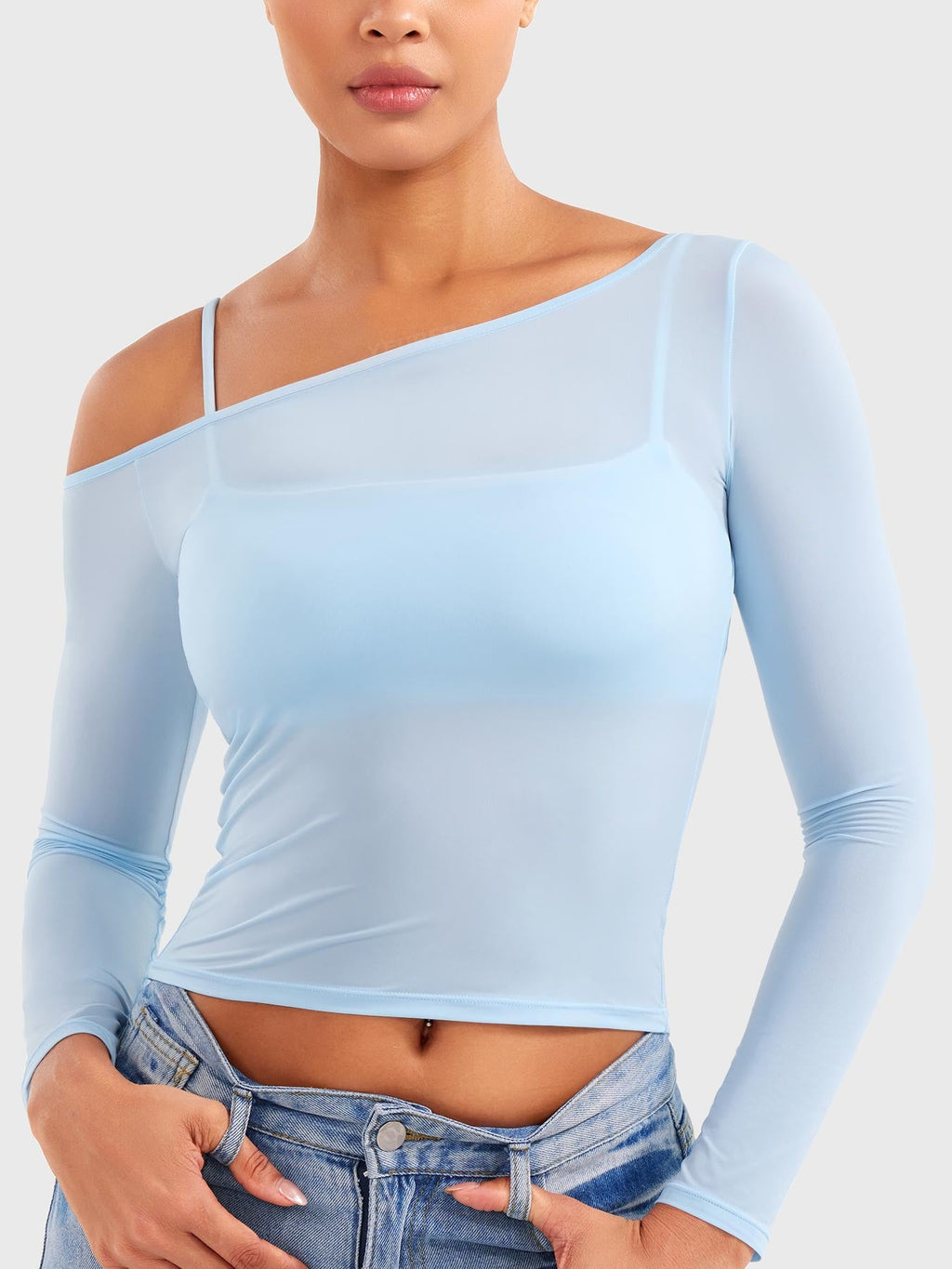 Haut Fairen One Shoulder Sheer - AERLO