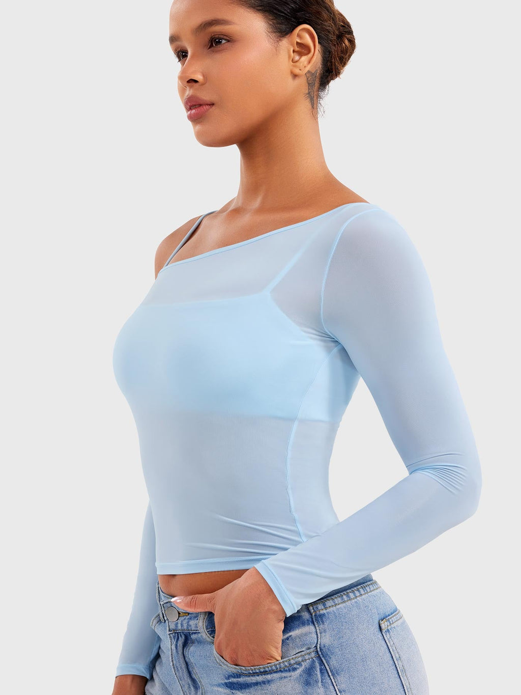 Haut Fairen One Shoulder Sheer - AERLO