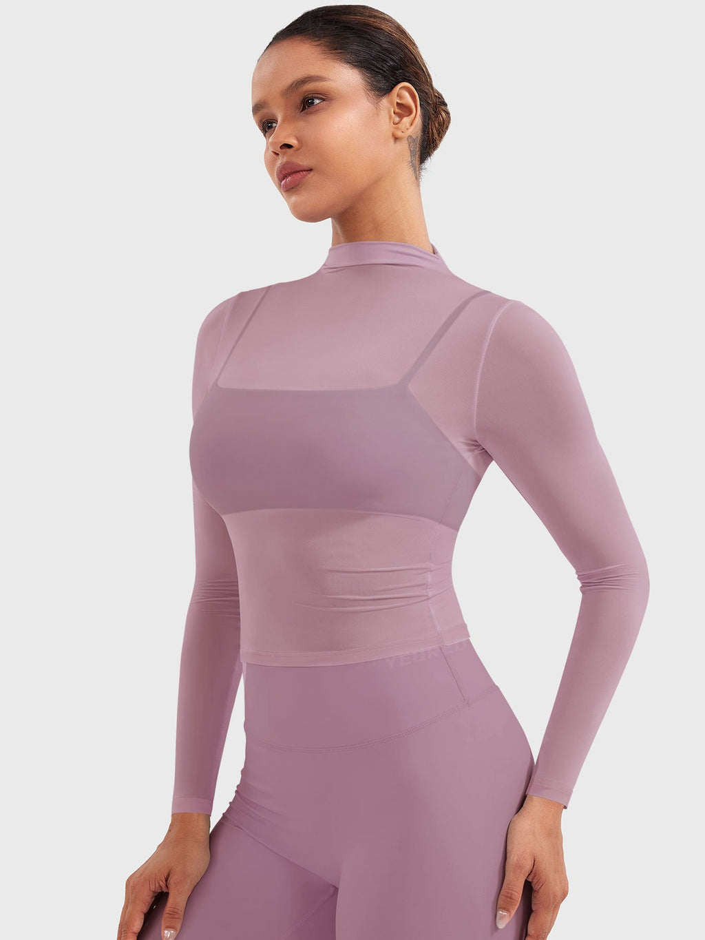Haut Jamy Mock Neck Sheer - AERLO