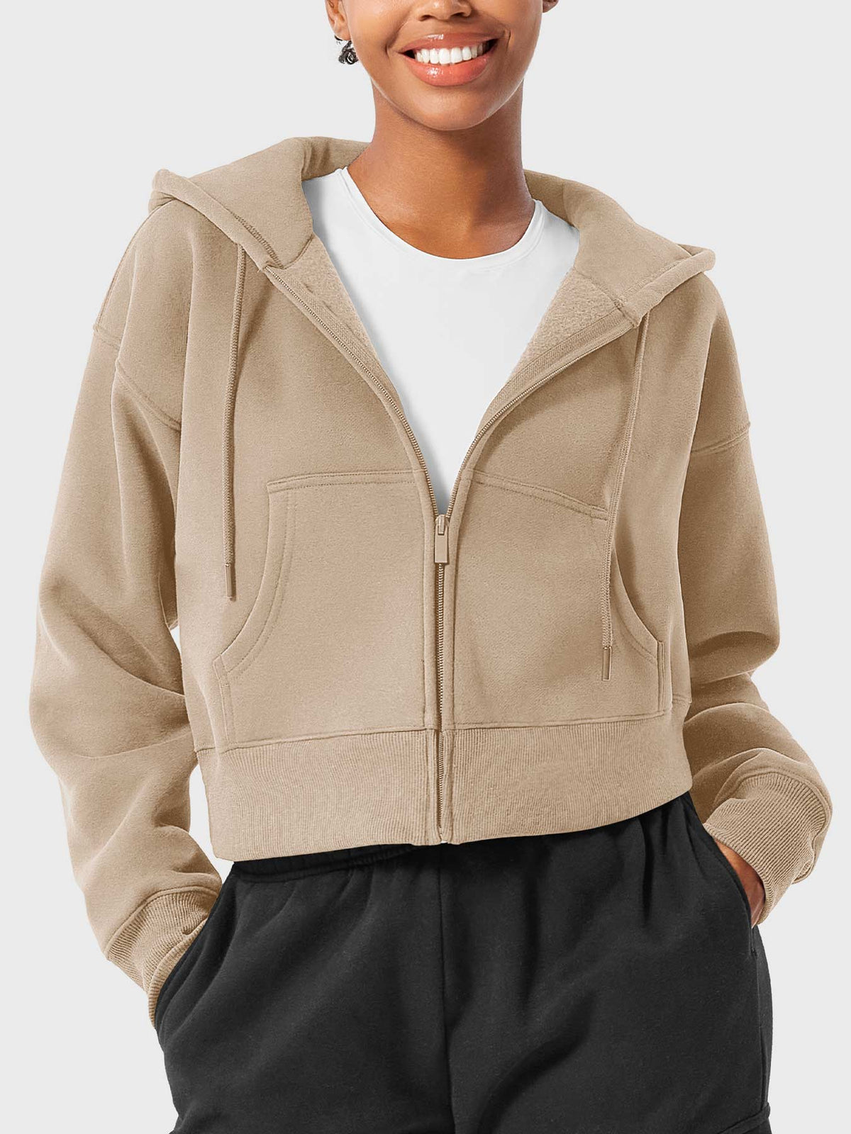 Katrine Zip Up Fleece Hoodies - AERLO