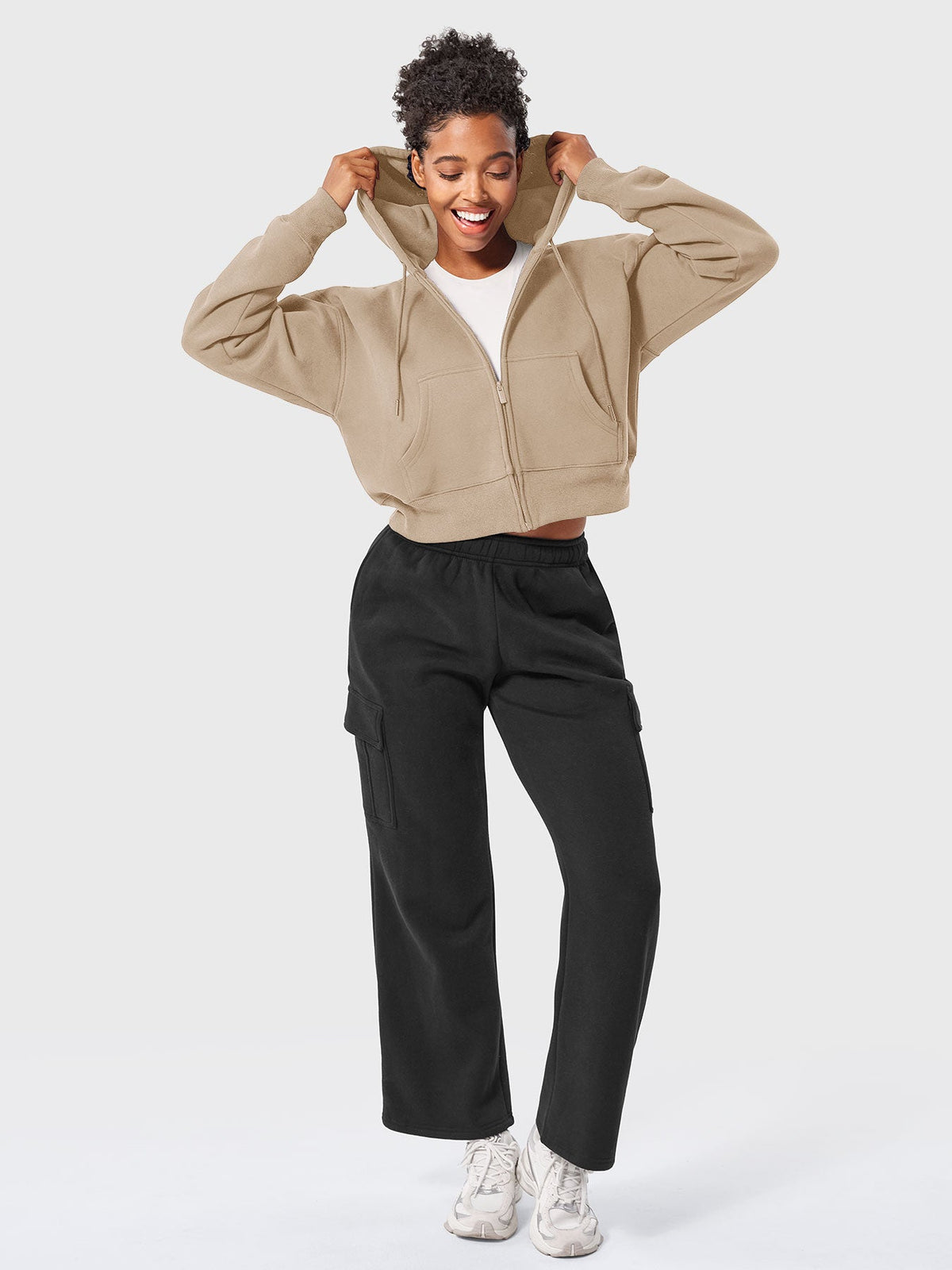 Katrine Zip Up Fleece Hoodies - AERLO