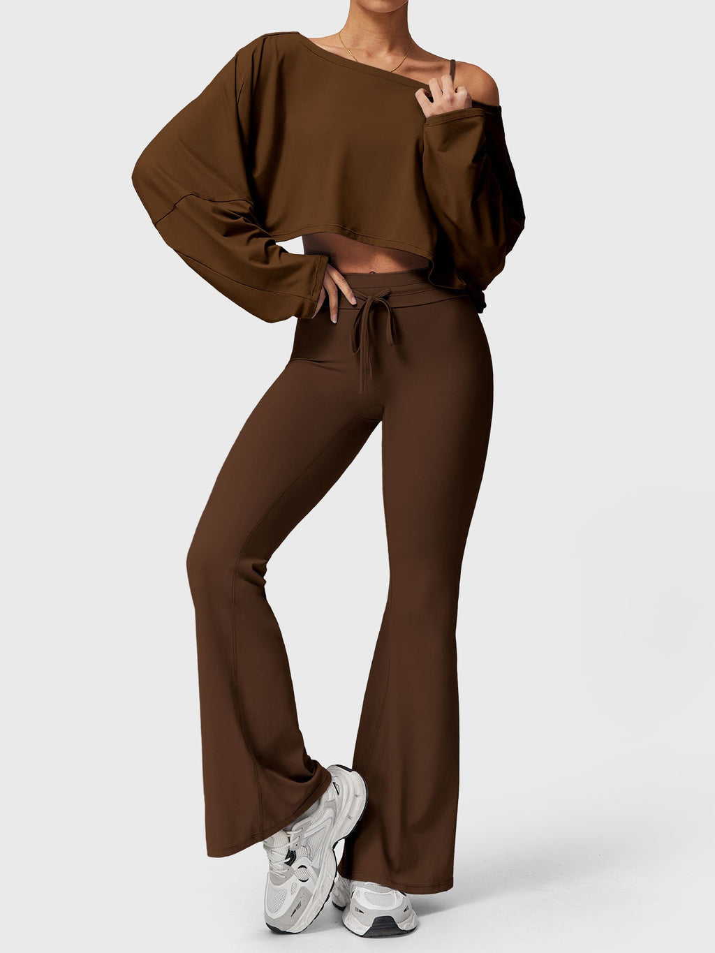 Haut manches longues Alison Off Shoulder Dolman - AERLO