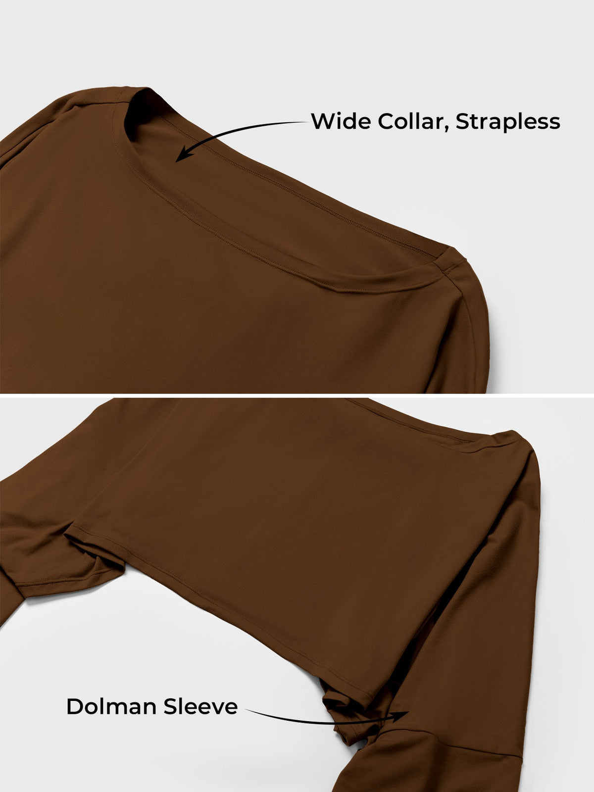 Haut manches longues Alison Off Shoulder Dolman - AERLO