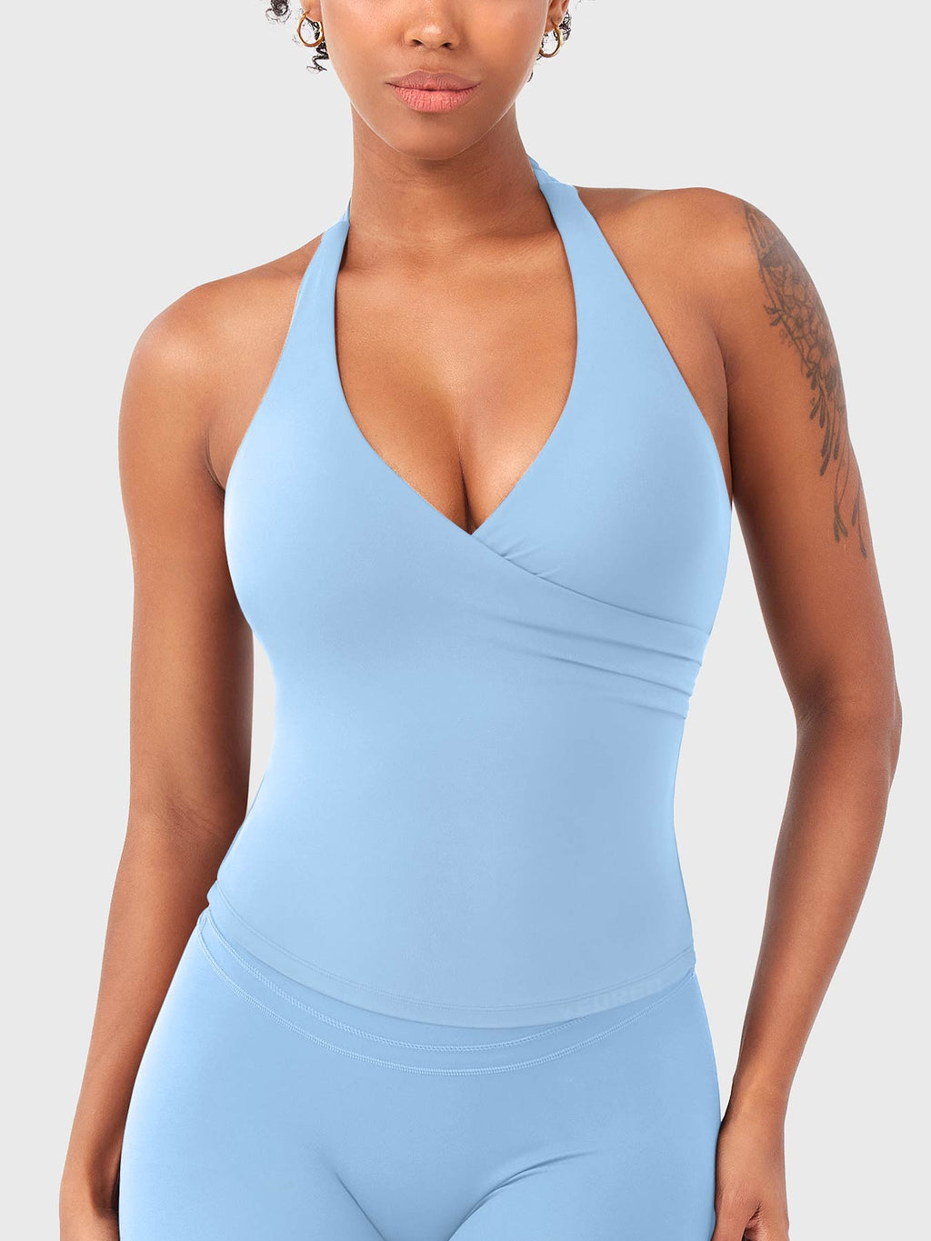 Elevine V Neck Halter Tank - AERLO