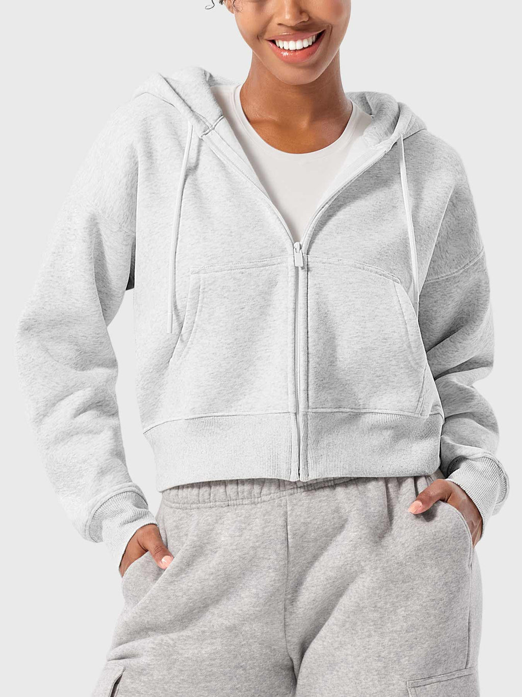 Katrine Zip Up Fleece Hoodies - AERLO