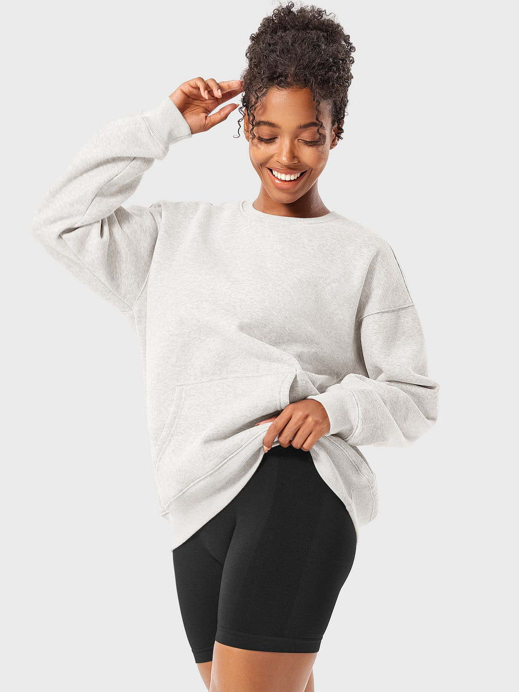 Jocely Oversized Fleece Sweatshirts - AERLO