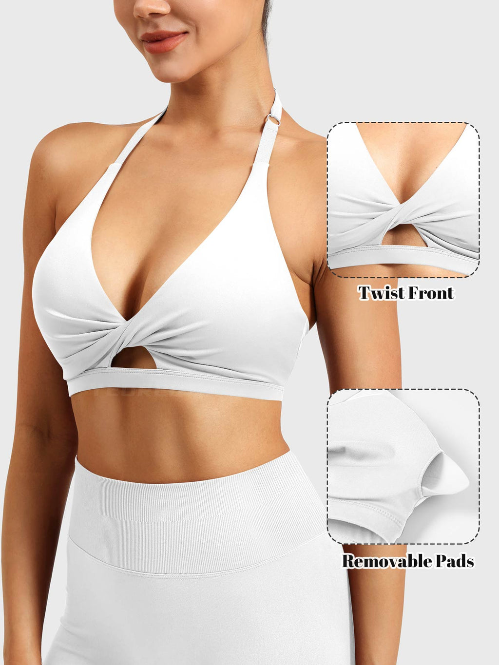 Brassière de sport Micaela Twist Front - AERLO