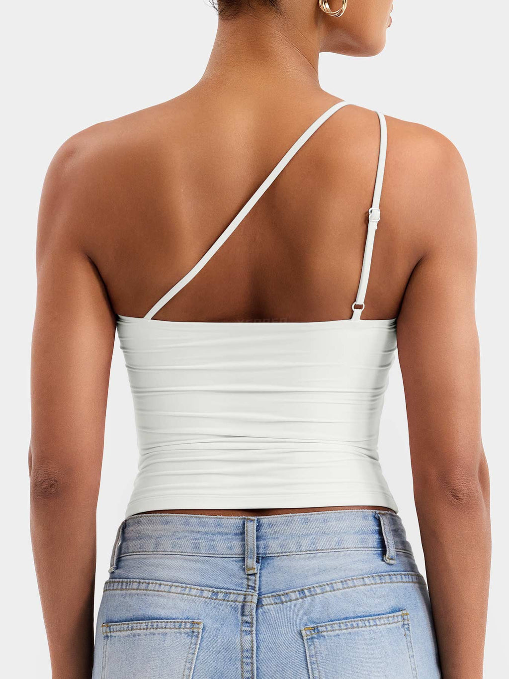 Haut Fanciy One Shoulder Tank - AERLO