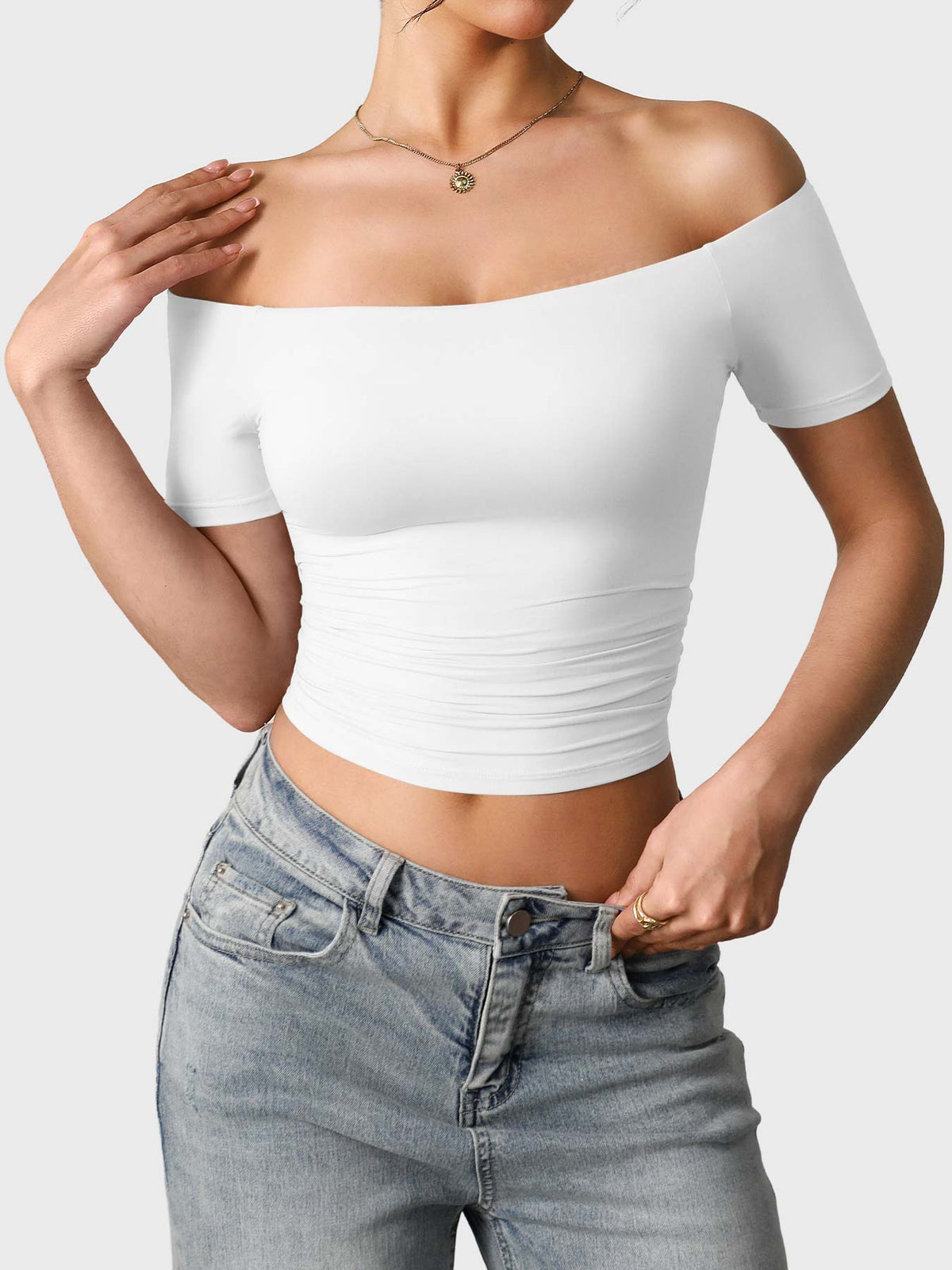 Haut manches courtes Luzlie Off Shoulder - AERLO