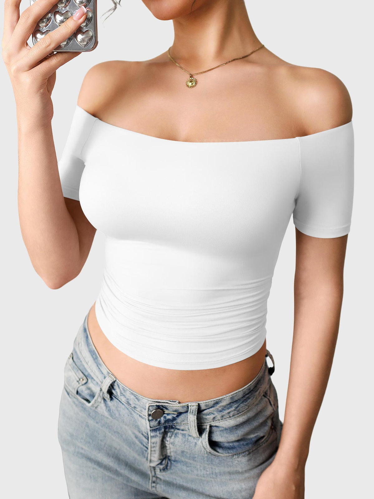 Haut manches courtes Luzlie Off Shoulder - AERLO