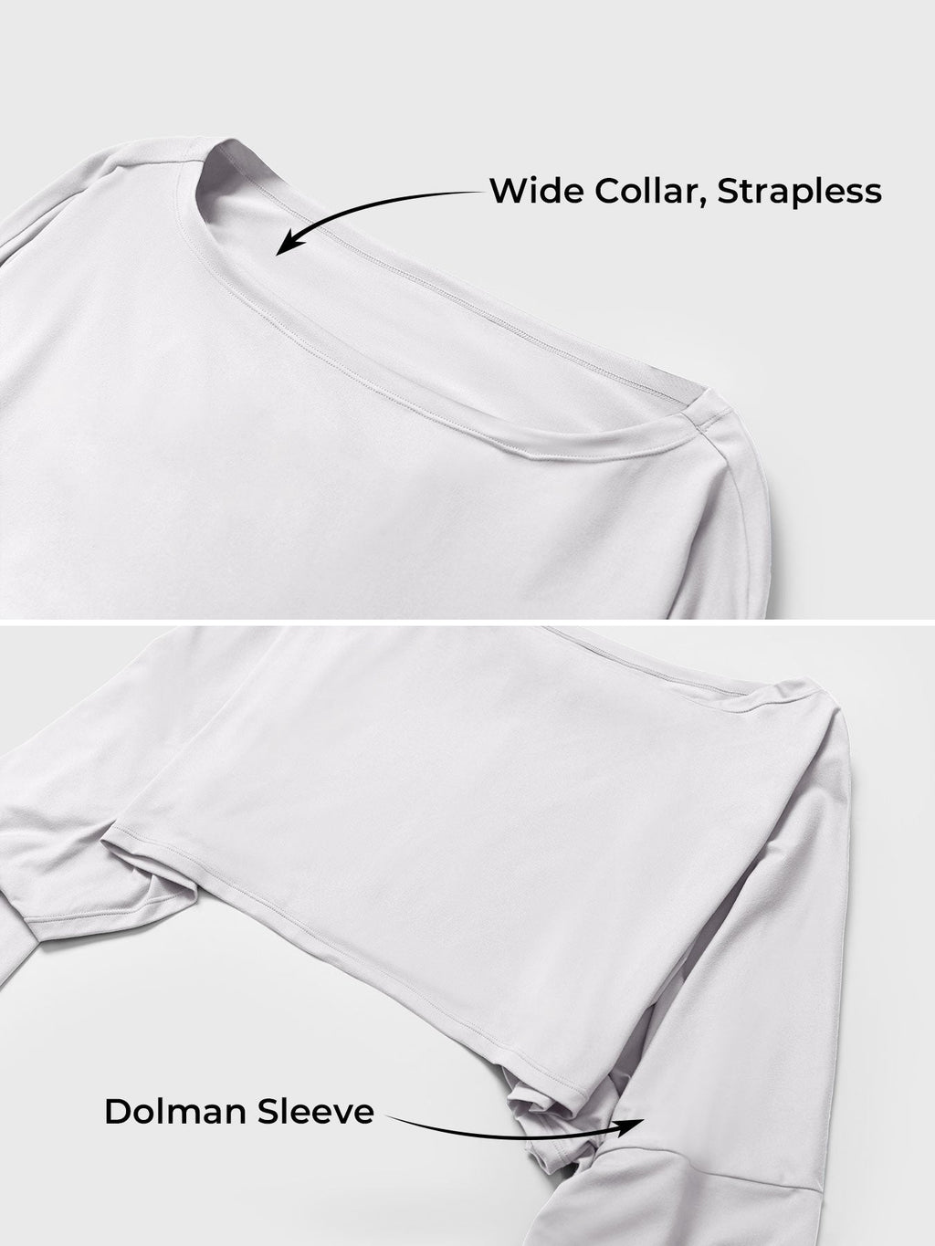 Haut manches longues Alison Off Shoulder Dolman - AERLO