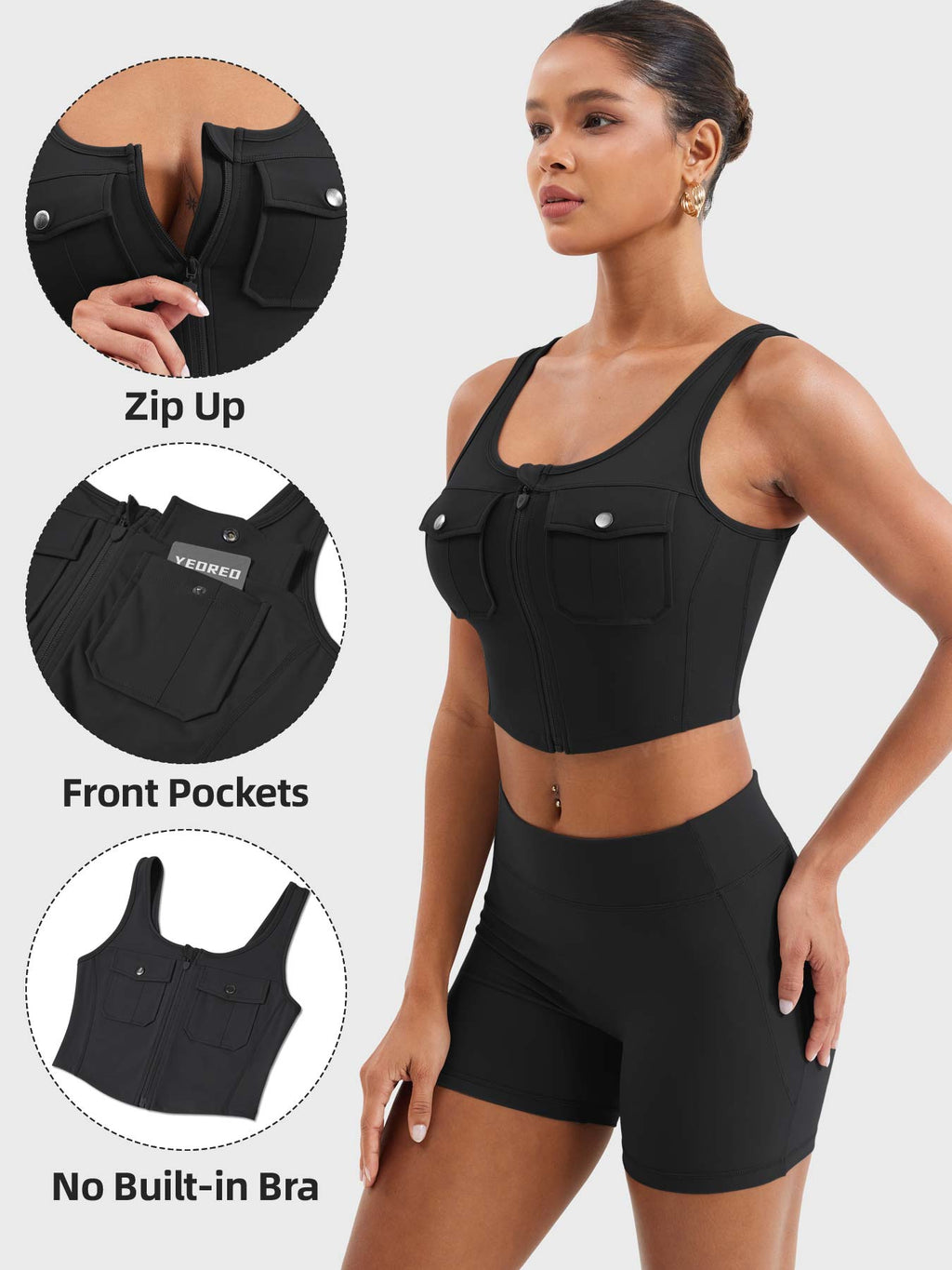 Yvetty CoreFlex Crop Tank - AERLO