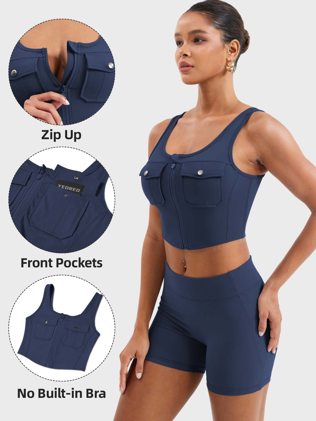 Yvetty CoreFlex Crop Tank - AERLO