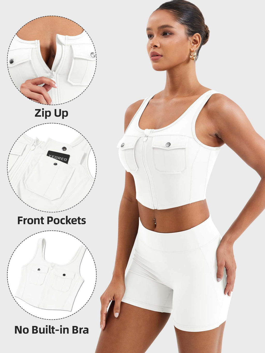 Yvetty CoreFlex Crop Tank - AERLO