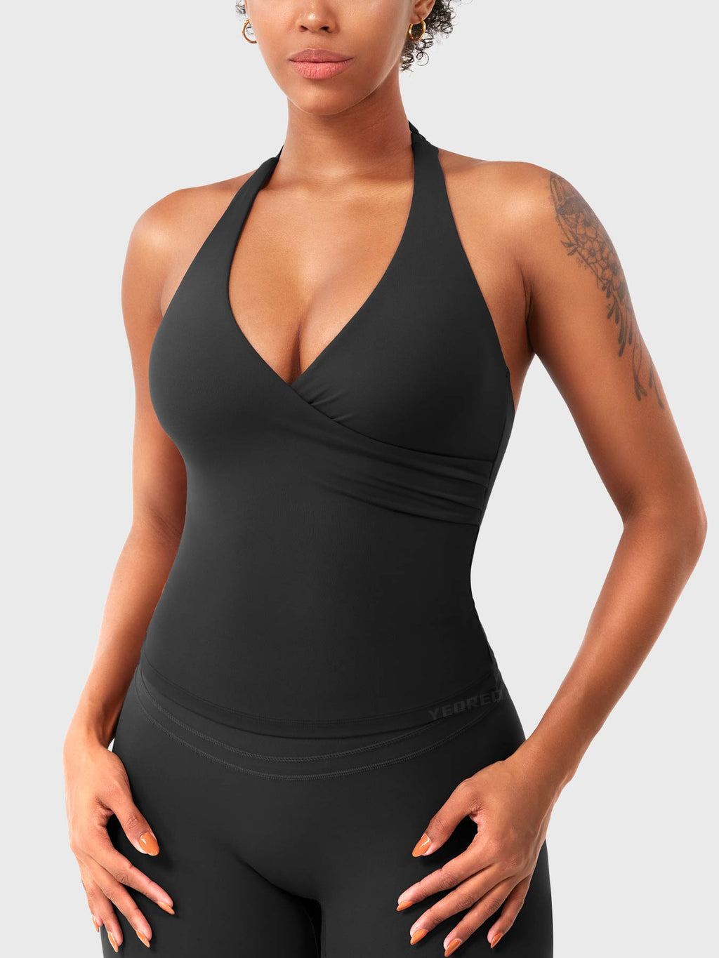 Elevine V Neck Halter Tank - AERLO