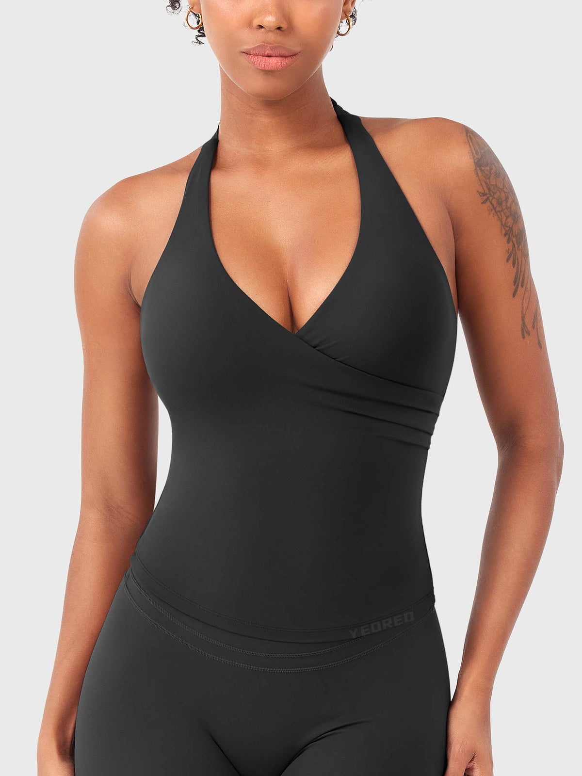 Elevine V Neck Halter Tank - AERLO