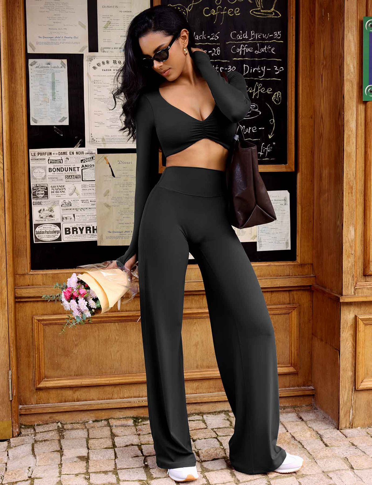 Haut manches longues Agantha Ruched - AERLO