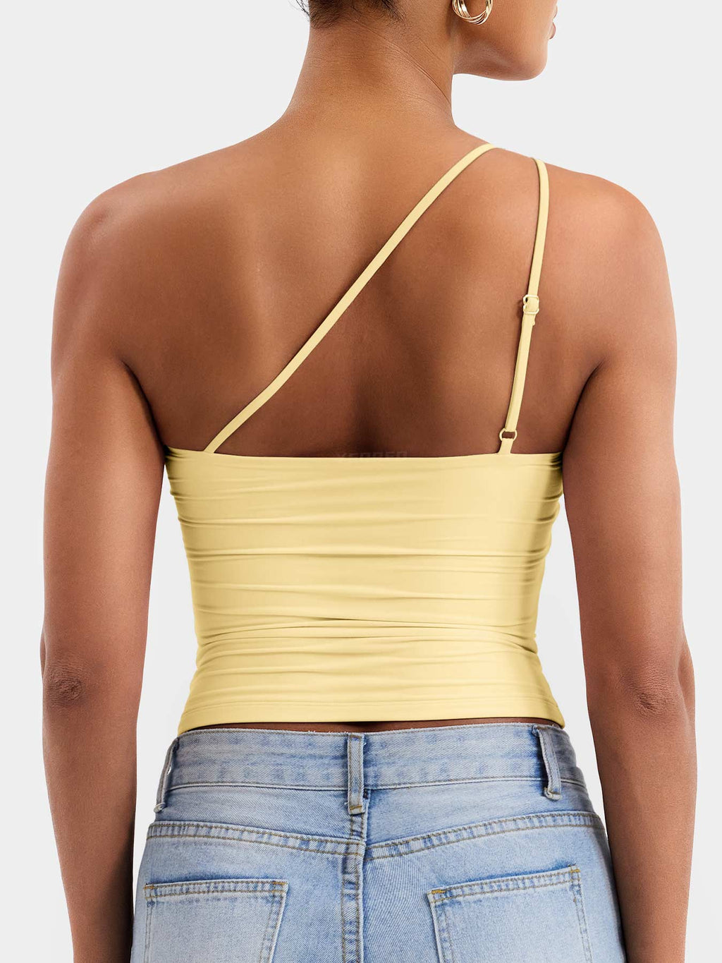 Haut Fanciy One Shoulder Tank - AERLO