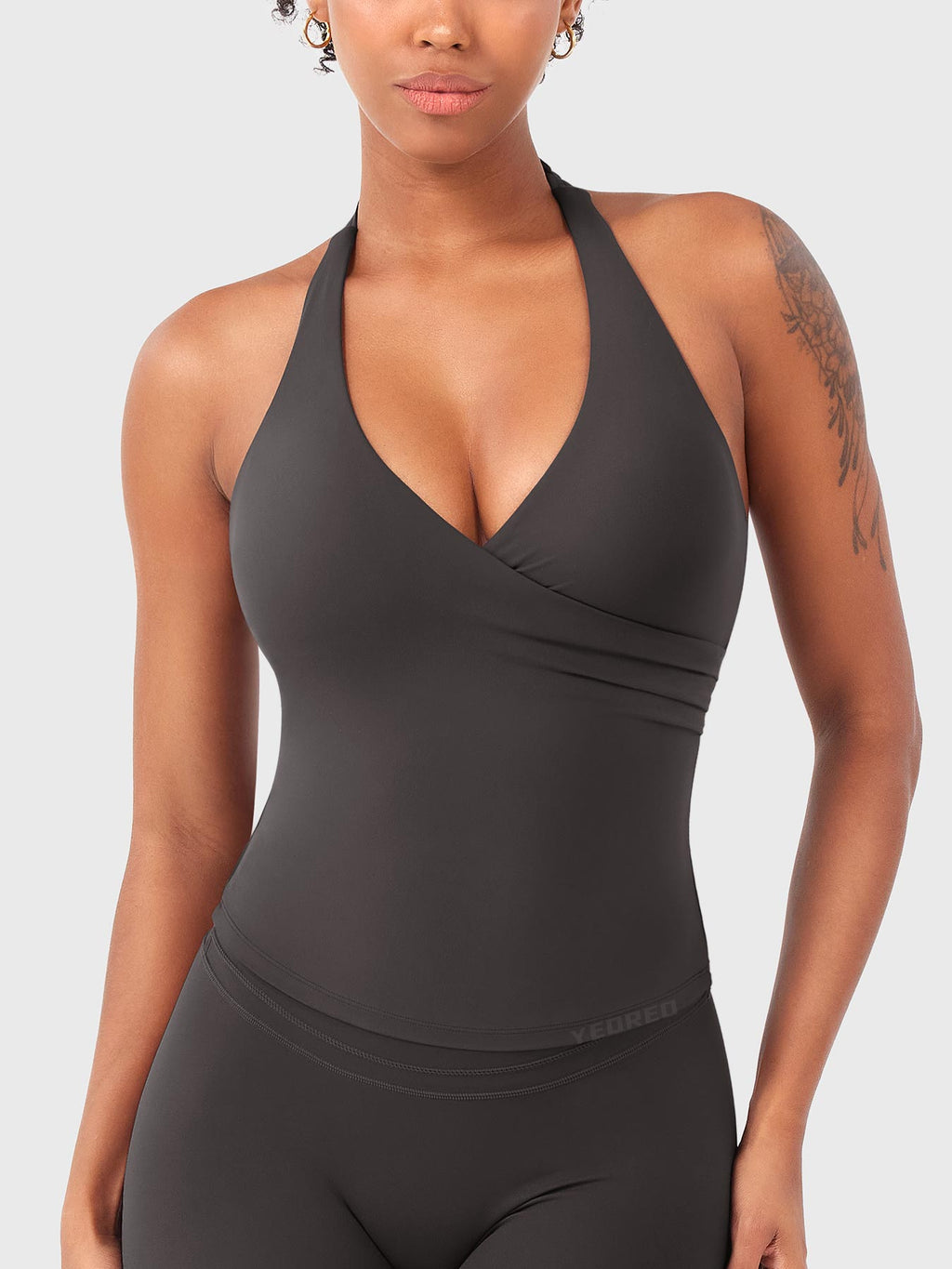 Elevine V Neck Halter Tank - AERLO