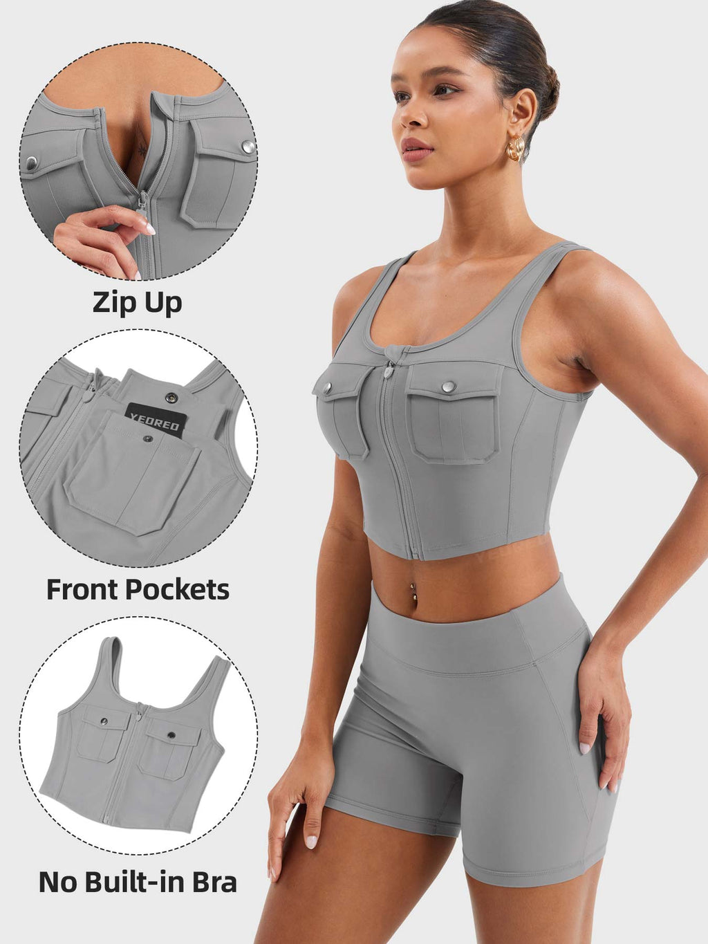 Yvetty CoreFlex Crop Tank - AERLO