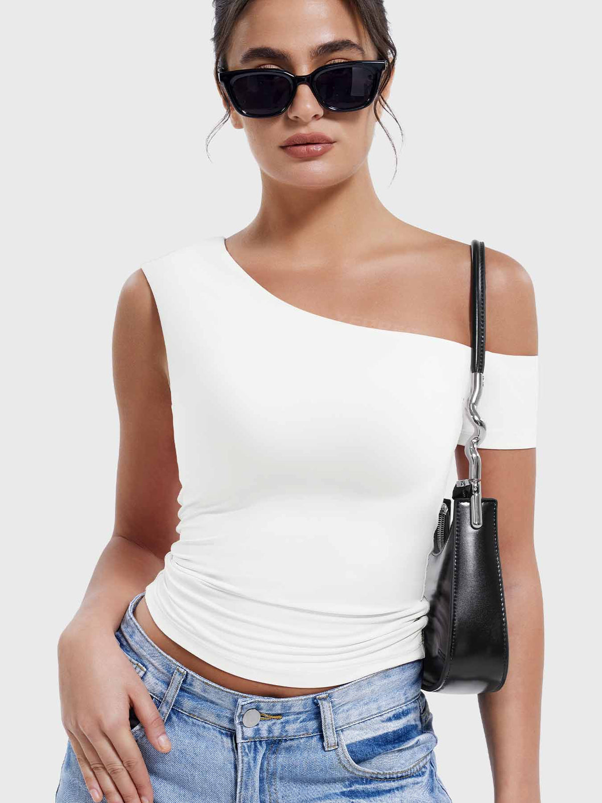 Haut Abigil One-Shoulder Sleeve - AERLO