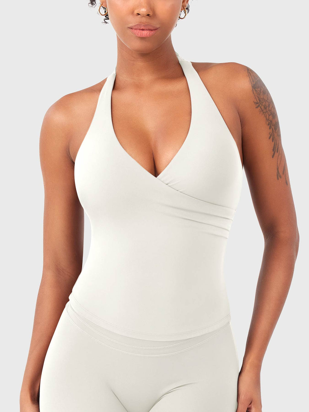 Elevine V Neck Halter Tank - AERLO