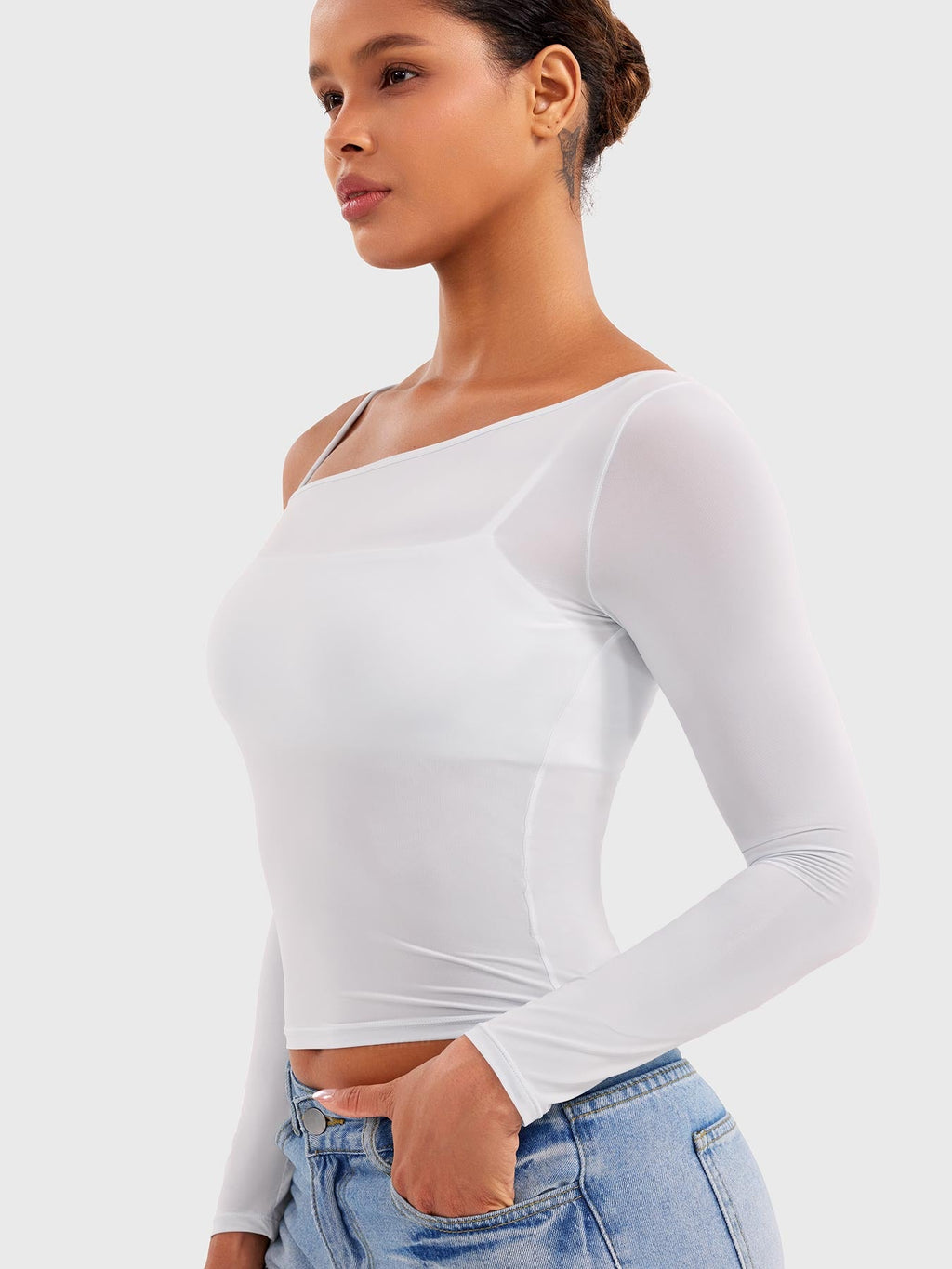 Haut Fairen One Shoulder Sheer - AERLO