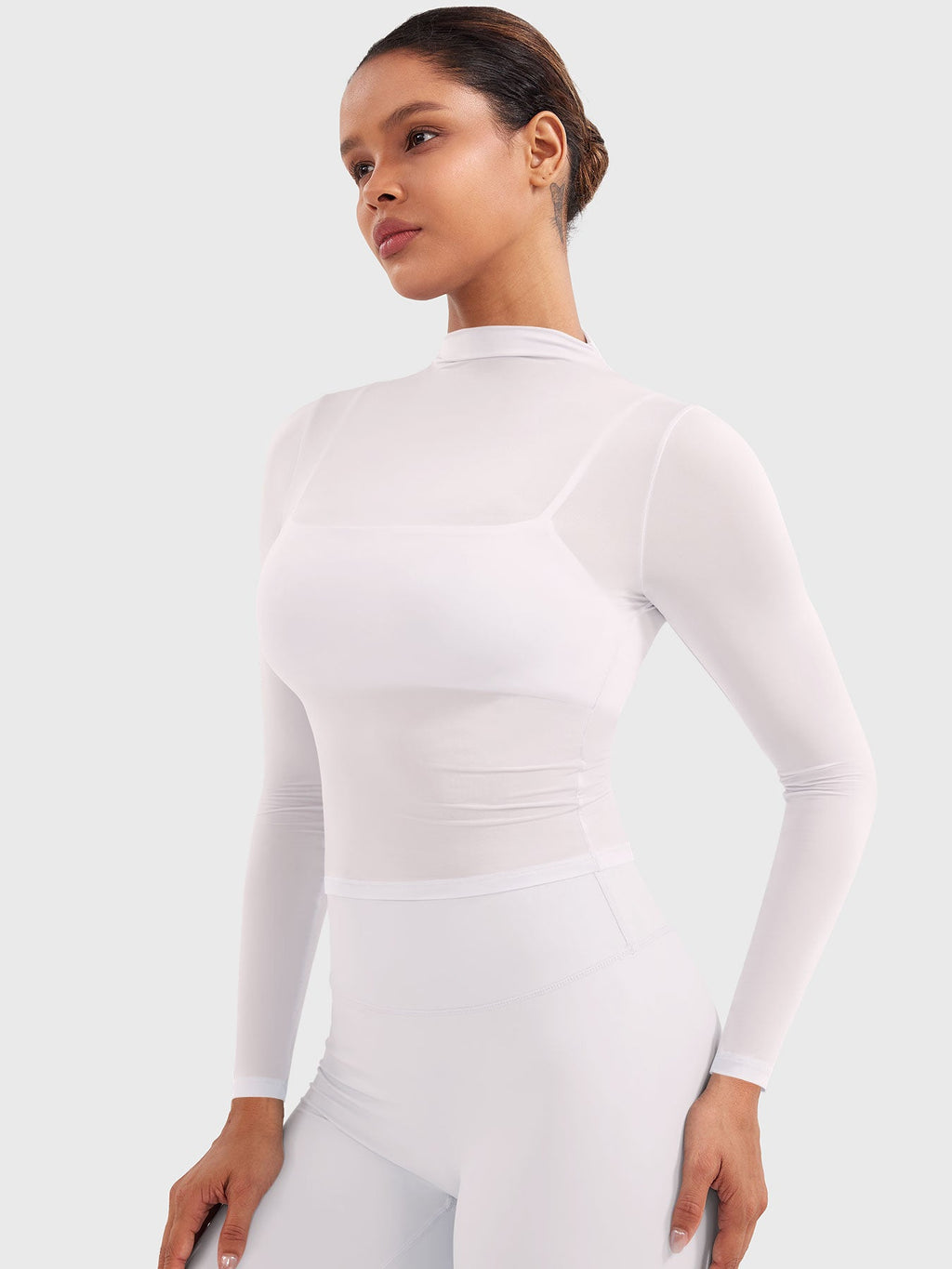 Haut Jamy Mock Neck Sheer - AERLO