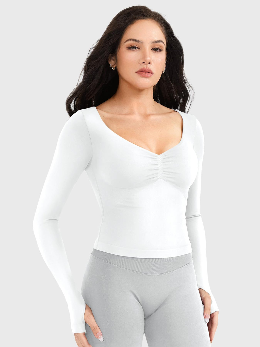 Haut manches longues Agniee sans coutures - AERLO