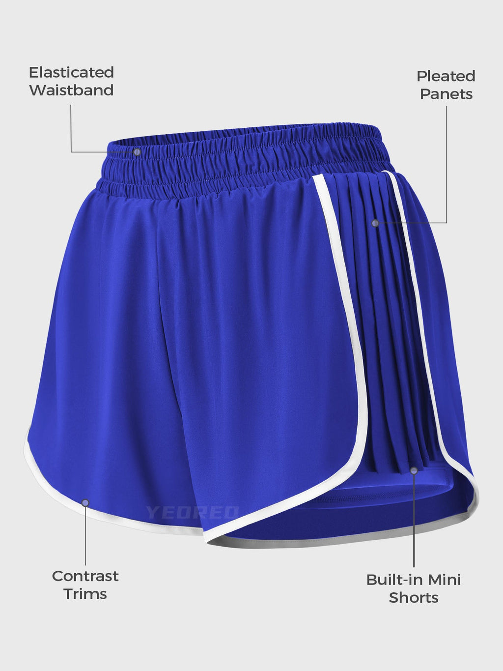 Skylari Pleated Mini Skorts - AERLO
