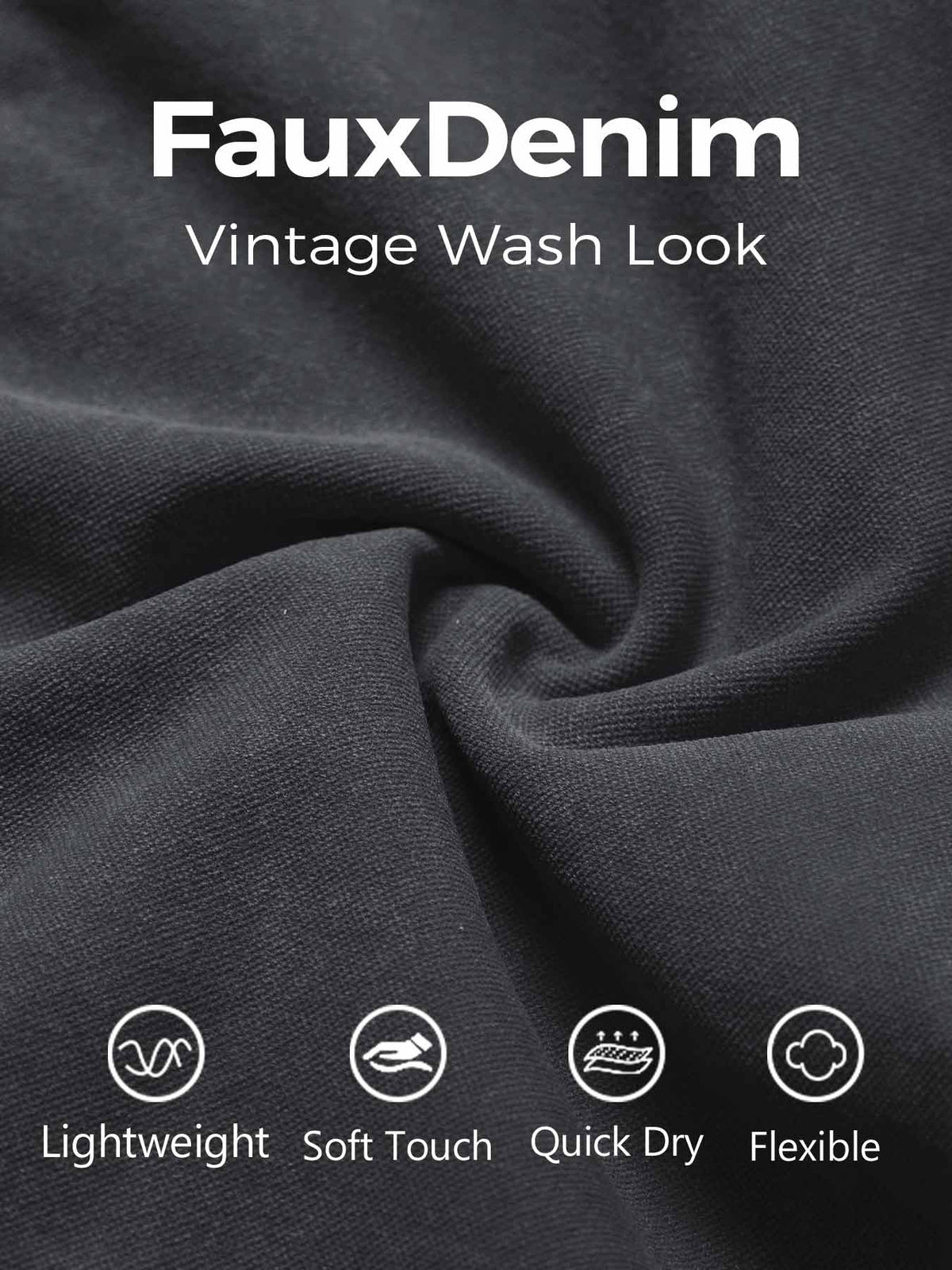 Short Lilliean Faux Denim sans coutures - AERLO