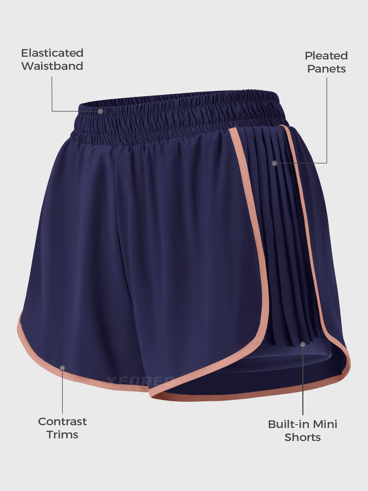 Skylari Pleated Mini Skorts - AERLO