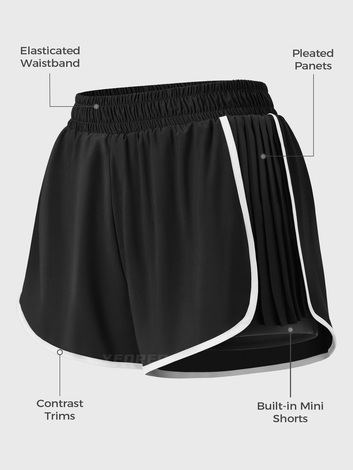 Skylari Pleated Mini Skorts - AERLO