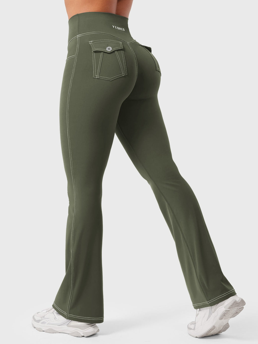 Legging Bernicy CoreFlex Faux Denim évasé - AERLO