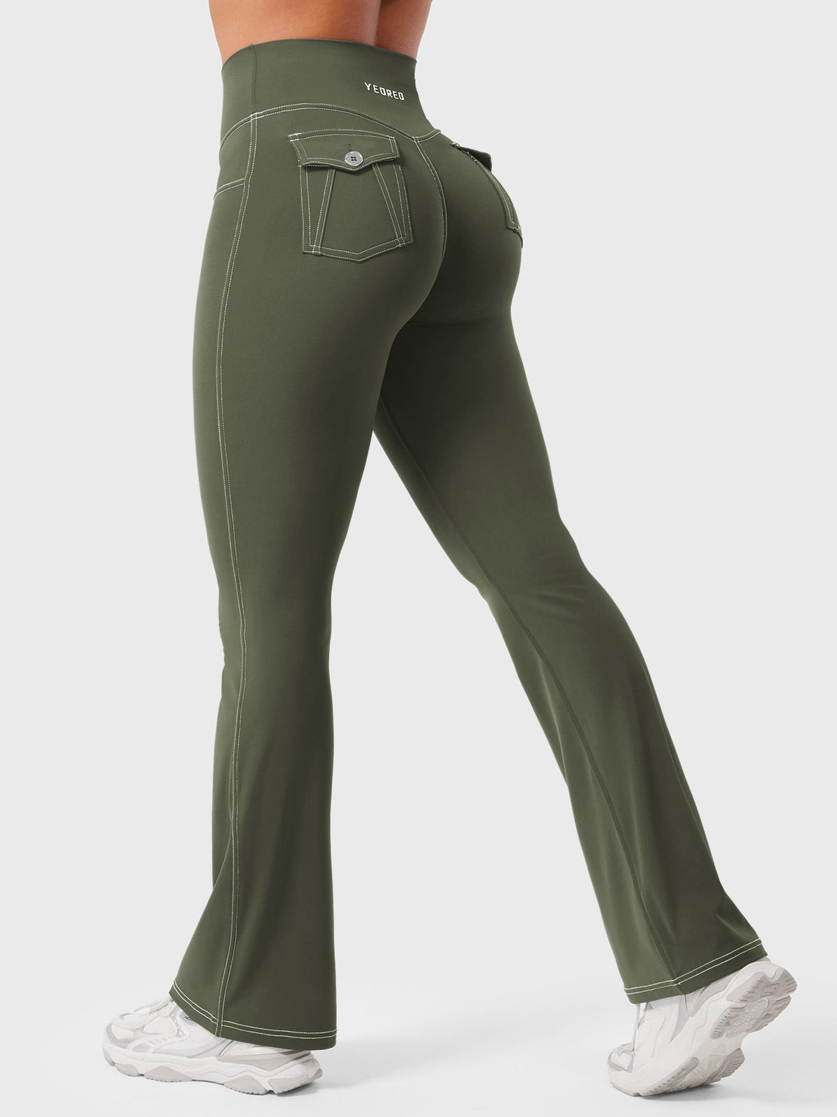 Legging Bernicy CoreFlex Faux Denim évasé - AERLO