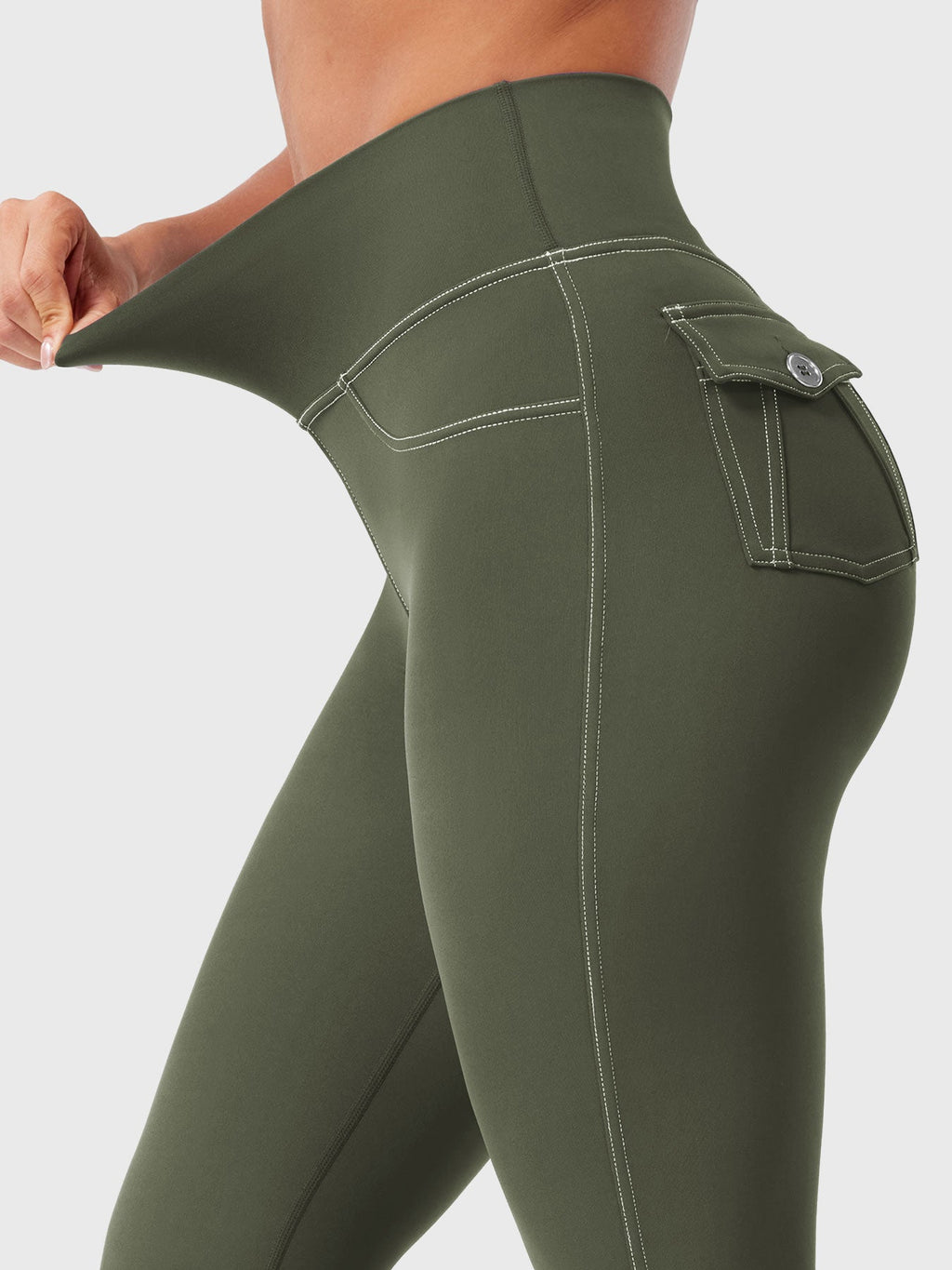 Legging Bernicy CoreFlex Faux Denim évasé - AERLO