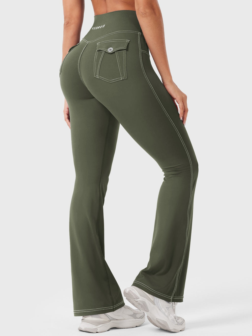 Legging Bernicy CoreFlex Faux Denim évasé - AERLO