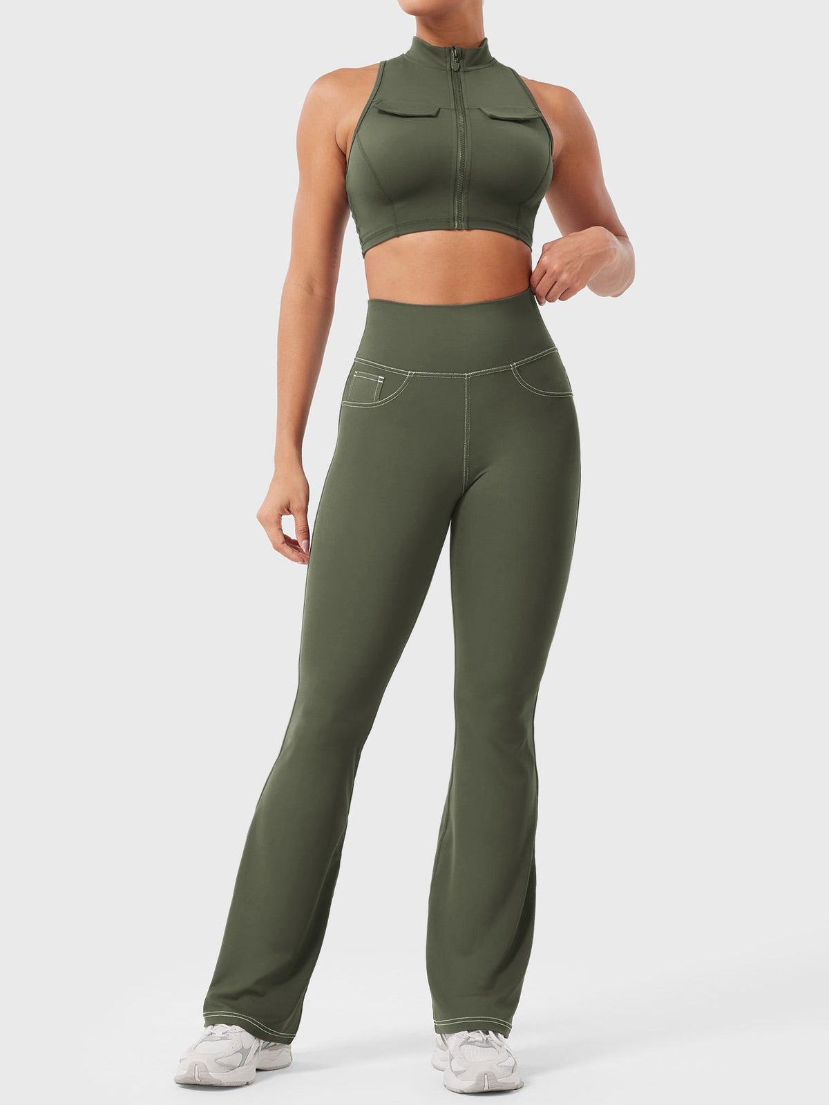 Legging Bernicy CoreFlex Faux Denim évasé - AERLO