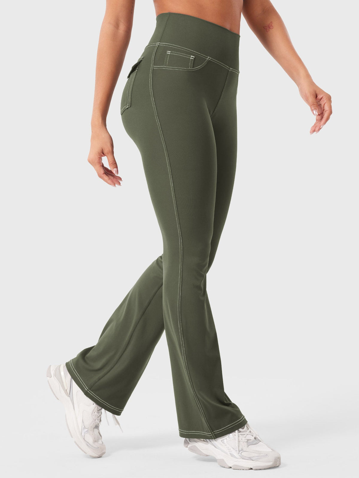 Legging Bernicy CoreFlex Faux Denim évasé - AERLO