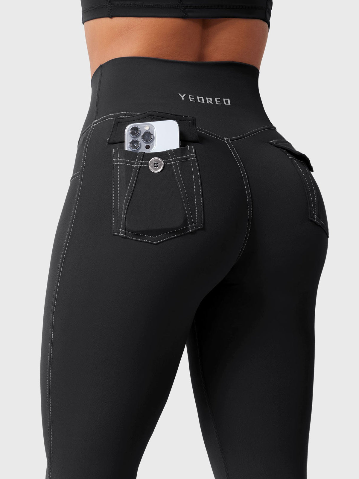 Legging Bernicy CoreFlex Faux Denim évasé - AERLO