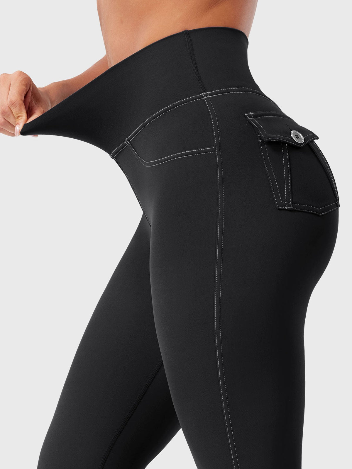 Legging Bernicy CoreFlex Faux Denim évasé - AERLO