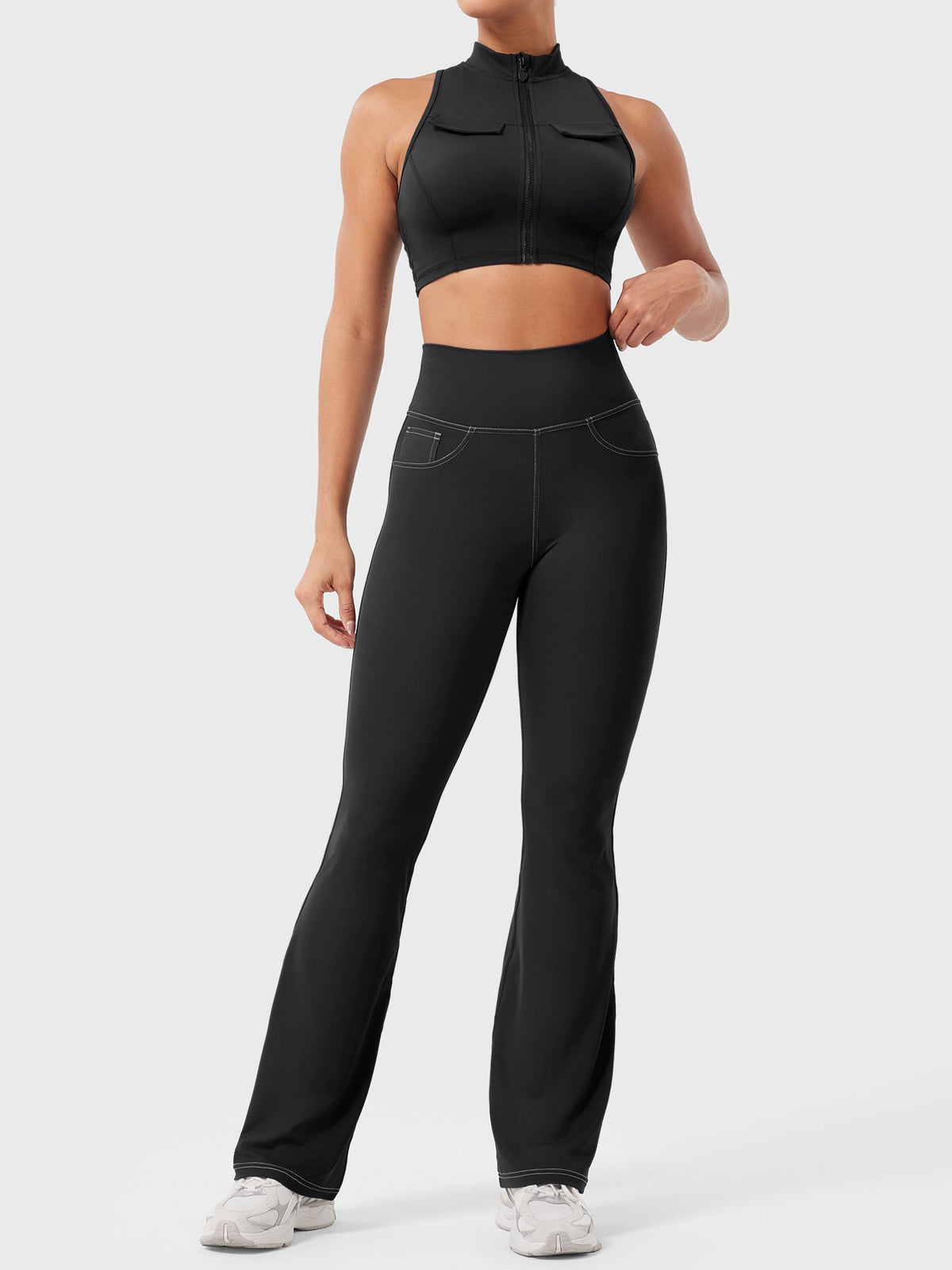 Legging Bernicy CoreFlex Faux Denim évasé - AERLO