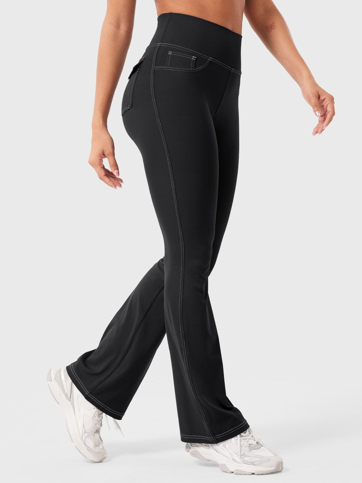 Legging Bernicy CoreFlex Faux Denim évasé - AERLO