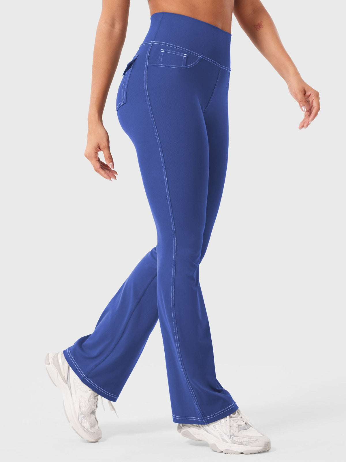 Legging Bernicy CoreFlex Faux Denim évasé - AERLO