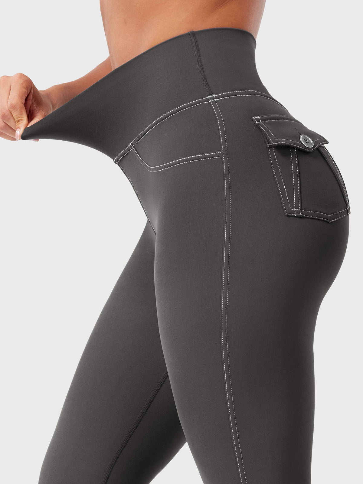 Legging Bernicy CoreFlex Faux Denim évasé - AERLO