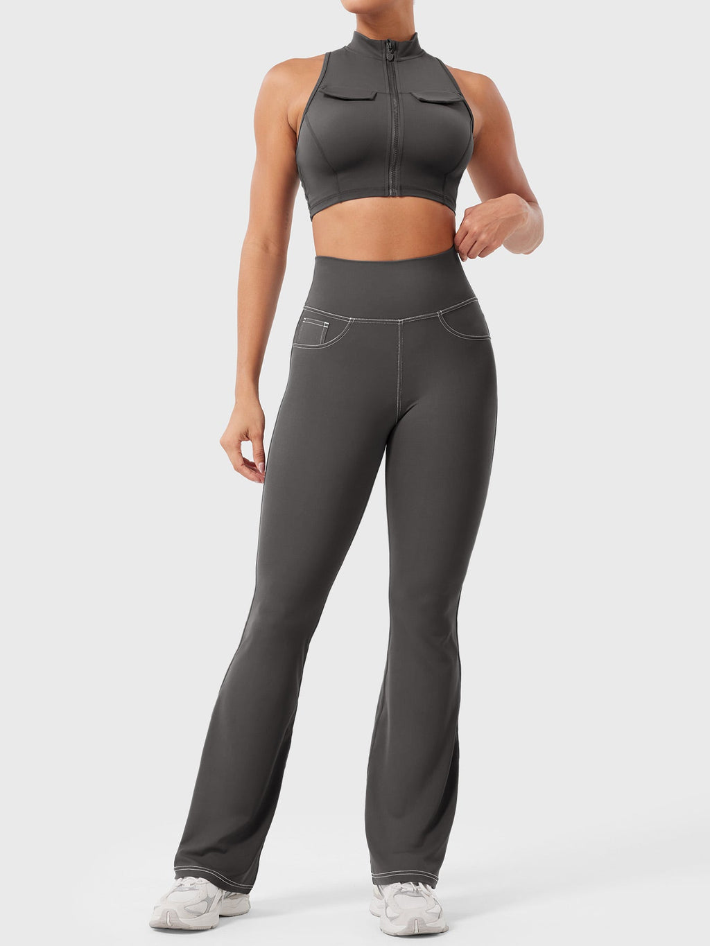 Legging Bernicy CoreFlex Faux Denim évasé - AERLO