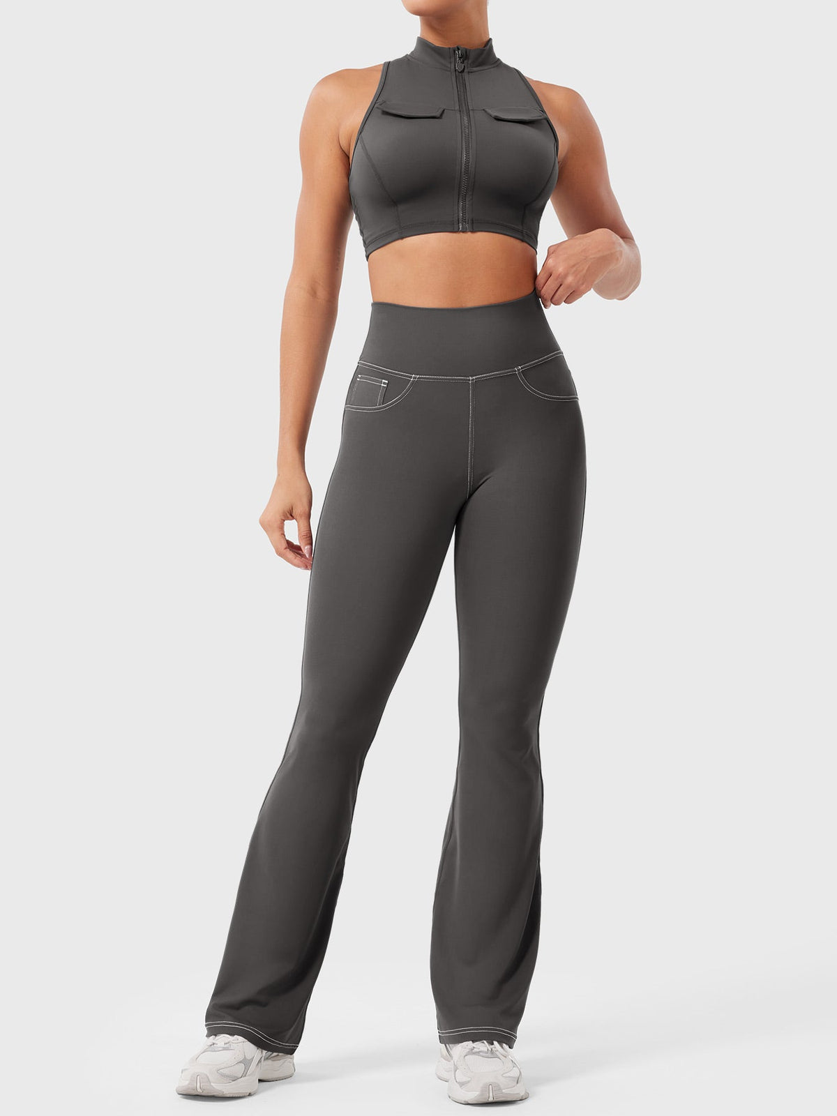 Legging Bernicy CoreFlex Faux Denim évasé - AERLO
