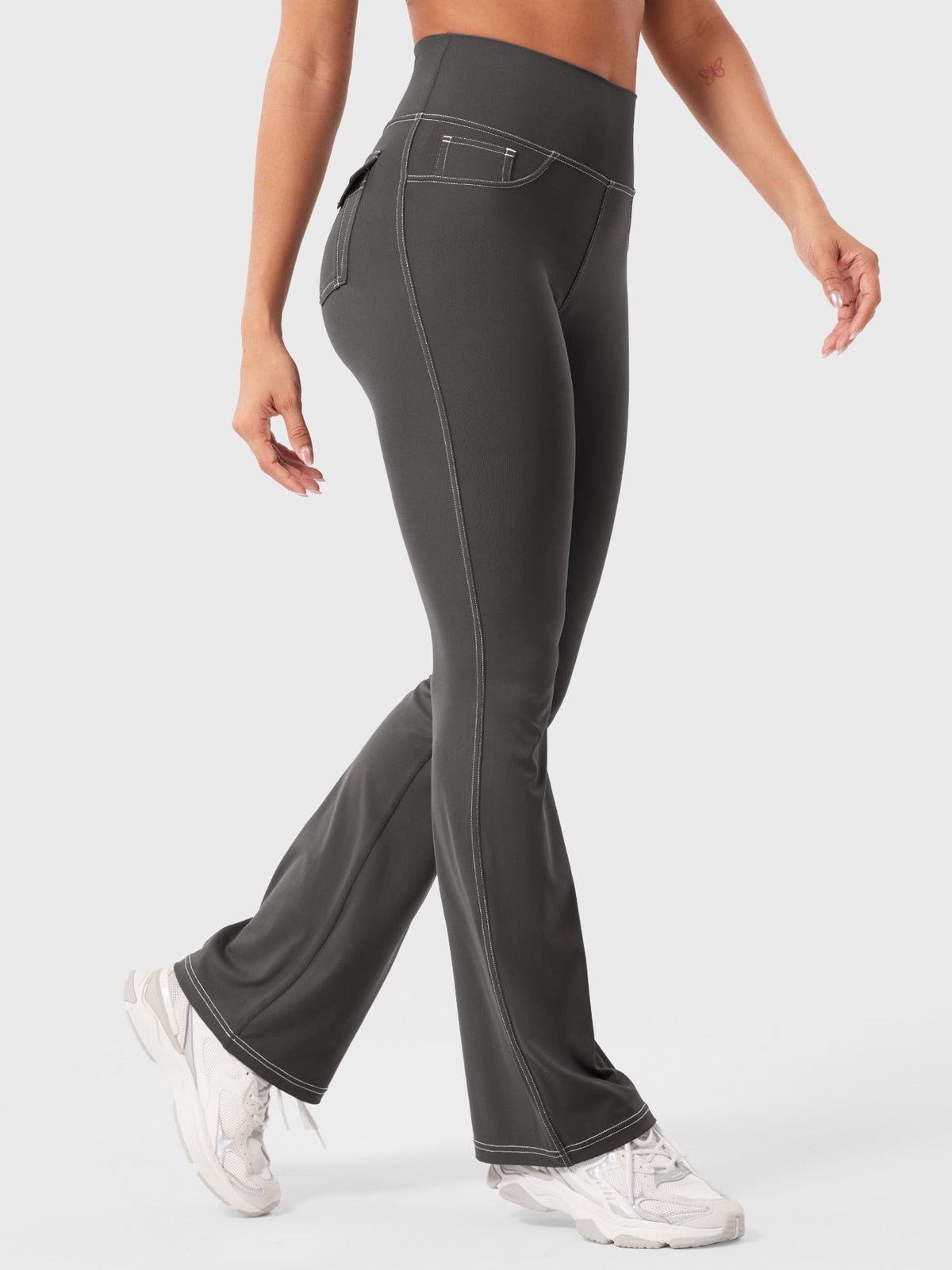 Legging Bernicy CoreFlex Faux Denim évasé - AERLO