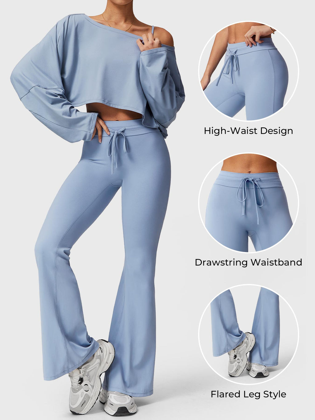 Legging Alison Drawstring évasé - AERLO